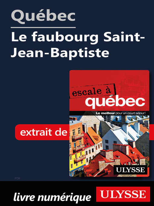 Title details for Québec--Le faubourg Saint-Jean-Baptiste by Ouvrage Collectif - Available